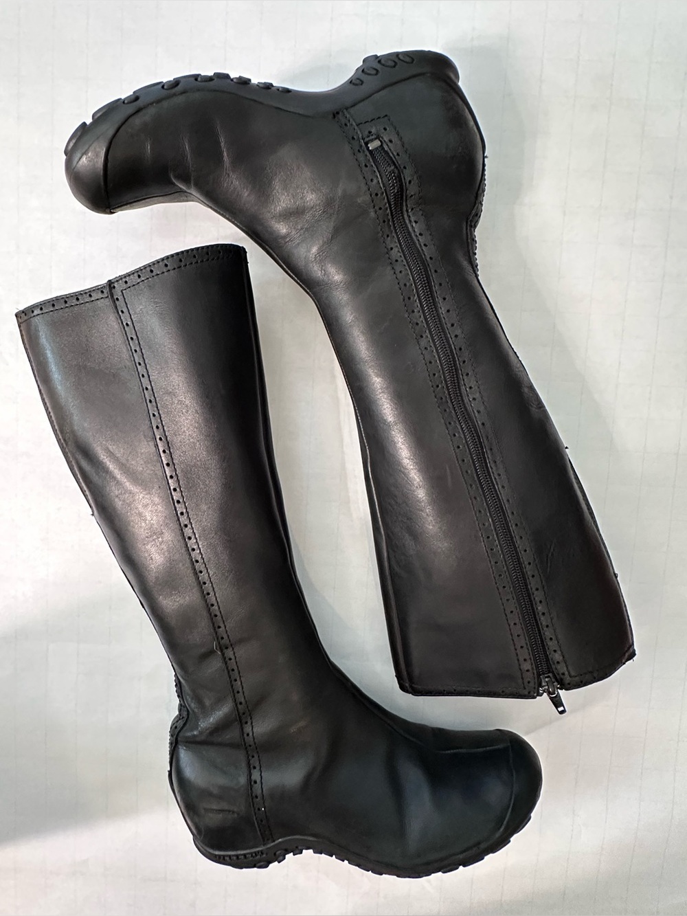 Merrell Black Tall Leather Winter Boots